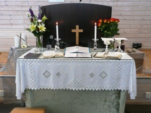 Fra alteret i Tromsø. Foto: Roland Gustafsson, Missionsprovinsen.